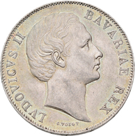 Bayern: Ludwig II. 1864-1886: Vereinstaler O. J. (Madonna, Patrona Bavariae). 18,5 G. AKS 176, Jaege - Autres & Non Classés