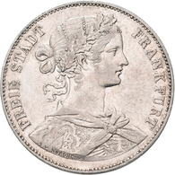 Frankfurt Am Main: Freie Stadt: Lot 2 Stück; Vereinstaler 1859 Und Vereinstaler 1860, AKS 8, Beide S - Otros & Sin Clasificación