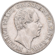 Mecklenburg-Schwerin: Friedrich Franz II. 1842-1883: Taler 1848 A, AKS 37, Jaeger 55, Gleichmäßige P - Other & Unclassified