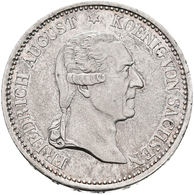 Sachsen: Friedrich August I. 1806.-1827: Ausbeutetaler 1827 S, 27,94 G, Randschrift: "SEGEN DES BERG - Autres & Non Classés