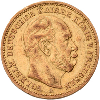 Preußen: Wilhelm I. 1861-1888: 20 Mark 1883 A, Jaeger 246. 7,92 G, 900/1000 Gold, Sehr Schön. - Pièces De Monnaie D'or