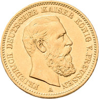 Preußen: Friedrich III. 1888: 20 Mark 1888 A, Jaeger 248. 7,94 G, 900/1000 Gold. Kratzer, Sehr Schön - Gold Coins