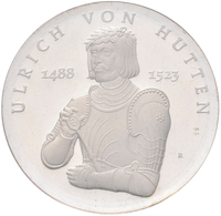 DDR: 10 Mark 1988 Ulrich Von Hutten, Jaeger 1622, In Kapsel Und Hülle, Nur 3.000 Stück, Polierte Pla - Other & Unclassified