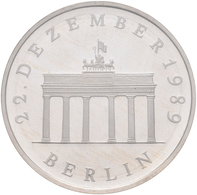 DDR: 20 Mark 1990, Brandenburger Tor, Jaeger 1635 S, In Kapsel, Polierte Platte. - Other & Unclassified