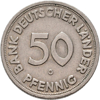 Bundesrepublik Deutschland 1948-2001: 50 Pfennig 1950 G, Bank Deutscher Länder, Jaeger 379, Sehr Sch - Andere & Zonder Classificatie