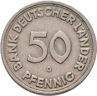 Bundesrepublik Deutschland 1948-2001: 50 Pfennig 1950 G, Bank Deutscher Länder, Jaeger 379, Sehr Sch - Altri & Non Classificati