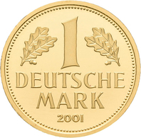 Bundesrepublik Deutschland 1948-2001 - Goldmünzen: Goldmark 2001 D (München), Jaeger 481, In Origina - Autres & Non Classés