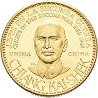 Medaillen Alle Welt: China: Chiang Kai-Shek, Generalissimo (1887-1975); Goldmedaille 1957 Der Banco - Non Classificati