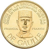 Medaillen Alle Welt: Frankreich: Charles De Gaulle (1890-1970); Goldmedaille 1957 Der Banco Italo-Ve - Non Classificati