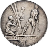 Medaillen Alle Welt: Frankreich: Versilberte Bronzemedaille Auf Die Weltausstellung 1900 In Paris Vo - Unclassified