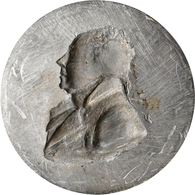 Medaillen Alle Welt: Großbritannien: Einseitige Hohlmedaille Aus Zinn Ohne Jahreszahl (1809) Mit Por - Unclassified