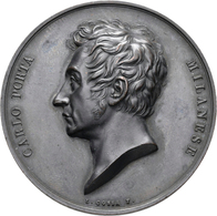 Medaillen Alle Welt: Italien, Milano: Bronzemedaille 1821, Stempel Von Cossa, Auf Den Mailänder Schr - Non Classés
