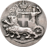 Medaillen Alle Welt: Italien, Vittorio Emanuele III. 1900-1943: Silbermedaille O. J., Ministero Dell - Non Classificati