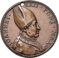 Medaillen Alle Welt: Italien-Kirchenstaat, Johannes XXII. 1316-1334: Bronzemedaille O. J., Stempel V - Non Classés