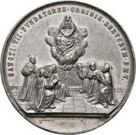 Medaillen Alle Welt: Italien-Kirchenstaat, Leo XIII. 1878-1903: Zinnmedaille 1888, Von Johnson, Auf - Non Classés