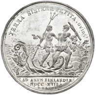 Medaillen Alle Welt: Russland, Peter I. (der Große) 1689-1725: Einseitiger Zinnabschlag Der Medaille - Non Classés