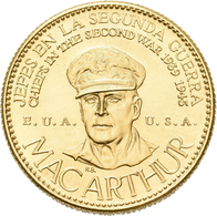 Medaillen Alle Welt: USA: Douglas Mac Arthur, US-General (1880-1964); Goldmedaille 1957 Der Banco It - Non Classés