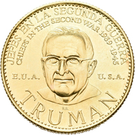 Medaillen Alle Welt: USA: Harry S. Truman, US-Präsident (1884-1972); Goldmedaille 1957 Der Banco Ita - Non Classificati