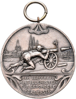 Medaillen Deutschland: Köln: Versilberte Bronzemedaille 1905, Signiert Frz. Chr. Hamm, Der Kölner Fu - Otros & Sin Clasificación