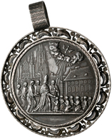 Medaillen - Religion: Wien: Silbermedaille 1850 Einseitig, (unsign.) Mit Zierring, Auf Silberne Rück - Sin Clasificación