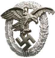 Orden & Ehrenzeichen: Drittes Reich 1933-1945: Luftwaffe Beobachterabzeichen, Buntmetall Versilbert, - Other & Unclassified