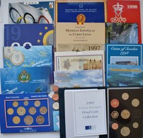 Europa: Bevor Der Euro Kam.... Sammlung 15 Diverse Kursmünzensätze, überwiegend Offizielle Ausgaben, - Otros – Europa