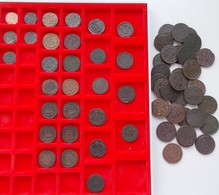 Russland: Sammlung Von 60 Russischen Bronzemünzen Aus Dem 18./19. Jahrhundert, Dabei Poluschka (5), - Russie