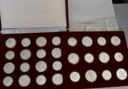 Sowjetunion: Olympische Spiele Moskau 1980: 14 X 5 Rubel Sowie 14 X 10 Rubel Gedenkmünzen, Augensche - Rusia