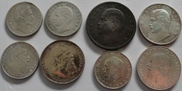 Bayern: Lot 8 Münzen (Typensammlung), Dabei: 2 Mark 1876 (J. 41), 2 Mark 1904 (J. 45), 5 Mark 1907 ( - Taler En Doppeltaler