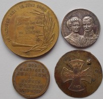 Medaillen Alle Welt: Lot 4 Medaillen, Dabei Silbermedaille (Stempel 990) 1913 Von Oertel Auf Regieru - Non Classificati