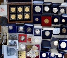 Medaillen Deutschland: Lot Diverser Medaillen, überwiegend Aus Silber, Modern Aus Deutschland Mit Be - Otros & Sin Clasificación