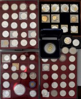 Medaillen - ECU: Bevor Der Euro Kam: Eine Sehr Umfangreiche Sammlung Mit über 130 ECU Münzen Und Med - Other & Unclassified