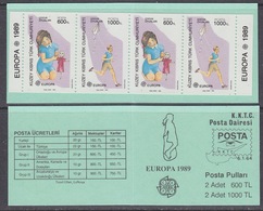 Europa Cept 1989 Northern Cyprus Booklet ** Mnh (42769) - 1989