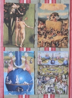 LOT 4 CARTES POSTALES HIERONYMUS BOSCH TUSHITA FINE ARTS ARCHIVE COMME NEUF - Verzamelingen & Kavels