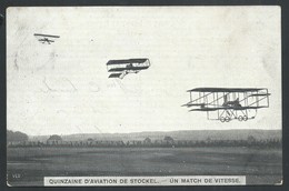 +++ CPA - Quinzaine D' Aviation De STOCKEL - Avion - Aviateur - "Un Match De Vitesse " // - St-Pieters-Woluwe - Woluwe-St-Pierre