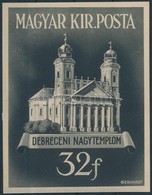 Debreceni Nagytemplom: Gönczi Gebhardt Tibor Bélyegtervének Nagyméretű 8,5 X 10,5 Cm Eredeti Nyomdai Fotója. Rendkívüli  - Altri & Non Classificati