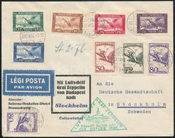 1930 Zeppelin Keleti Tengeri útja Levél Stockholmi érkezési Bélyegzéssel - Sonstige & Ohne Zuordnung