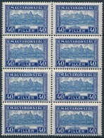 ** 1926 Pengő-fillér (I.) 40f 8-as Tömbben (25.600) (ráncok / Creases) - Autres & Non Classés