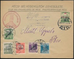 Baranya 1919 Cenzúrás Portós Helyi  Levél Flasch Vizsgálójellel - Otros & Sin Clasificación