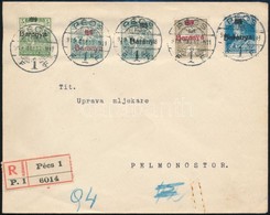 1919 Baranya Távolsági Ajánlott Levél Pélmomostorra - Other & Unclassified