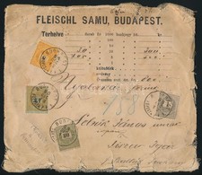 1888 Céges Pénzeslevél Sztereotíp Bélyegekkel Bérmentesítve 'BUDAPEST' - Tisza Igar - Andere & Zonder Classificatie