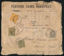 1888 Céges Pénzeslevél Sztereotíp Bélyegekkel Bérmentesítve 'BUDAPEST' - Tisza Igar - Altri & Non Classificati