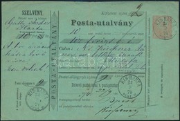 1874 Postautalvány 'KIS-HARTA' - Budapest (Gudlin 250 P) - Otros & Sin Clasificación