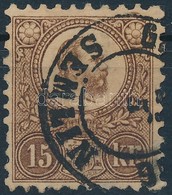 O 1871 Réznyomat 15kr Ritka Színárnyalat 'SEMLIN' Pénzutalvány Bélyegzéssel - Altri & Non Classificati