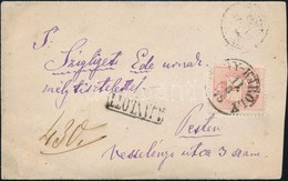 1875 Szígligeti Edének Címzett Ajánlott Boríték 3 X 5kr Bérmentesítéssel 'NAGY-KÁROLY' - 'BUDAPEST' - Autres & Non Classés