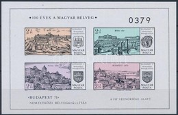 ** 1971 Budapest '71 Vágott Blokk (3.500) - Andere & Zonder Classificatie