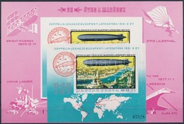** 1977 25 éves A MABÉOSZ Emlékív + Vágott Zeppelin Repülései Blokk - Andere & Zonder Classificatie