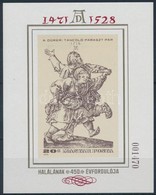 ** 1978 Festmény (XVIII.) - Albrecht Dürer Vágott Blokk (7.000) - Other & Unclassified