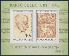 ** 1981 Bartók Béla Vágott Blokk (4.500) - Autres & Non Classés