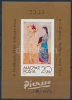 ** 1981 Festmény (XIX.) - Picasso Vágott Blokk (10.000) - Other & Unclassified